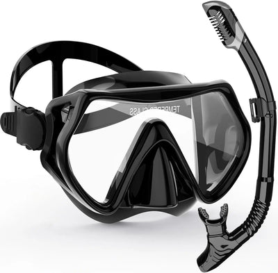 Professional scuba diving mask snorkeling suit adult silicone skirt anti-fog goggles swimming equipment - Slobuy