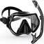Professional scuba diving mask snorkeling suit adult silicone skirt anti-fog goggles swimming equipment - Slobuy