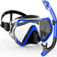 Professional scuba diving mask snorkeling suit adult silicone skirt anti-fog goggles swimming equipment - Slobuy