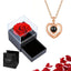 Projection Necklace Set With Rose Gift Box 100 Languages I Love You Heart Pendant Jewelry 2023 Hot Sale Accessories Dropshipping - Slobuy