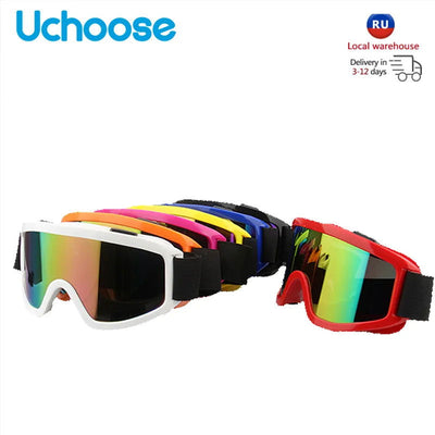 Protective Glasses Motorcycle Helmet Outdoor Sports Windproof Dustproof Eye Glasses Ski Snowboard Goggles Motocross Riot Control - Slobuy