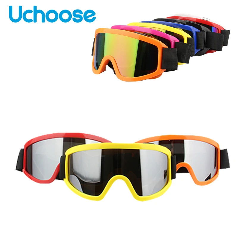 Protective Glasses Motorcycle Helmet Outdoor Sports Windproof Dustproof Eye Glasses Ski Snowboard Goggles Motocross Riot Control - Slobuy