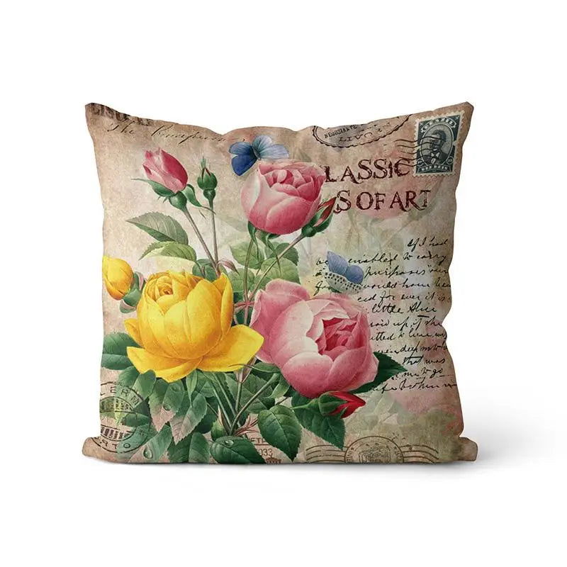 Provence Kissen Lavender Decorative Throw Pillow Sofa Cushion Cover Personalized Floral - Slobuy