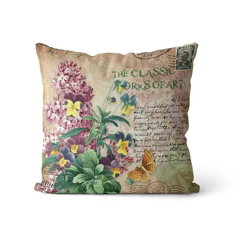 Provence Kissen Lavender Decorative Throw Pillow Sofa Cushion Cover Personalized Floral - Slobuy