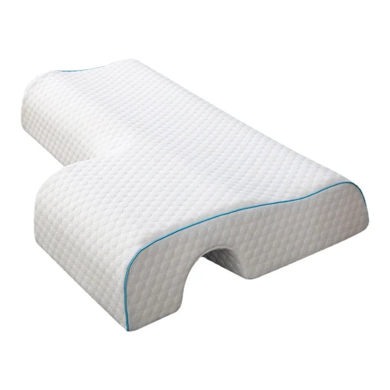 Purenlatex Couple Pillow Orthopedic Memory Foam Protect Cervical Vertebra Release Arm Pain Pressure Pillow for Side Sleeper - Slobuy