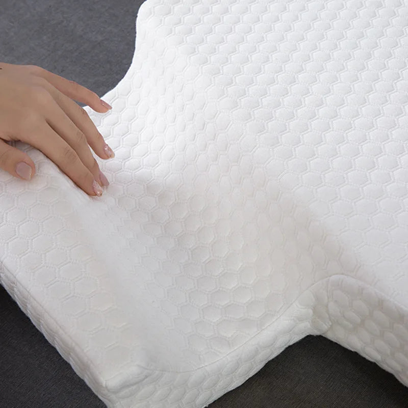 Purenlatex Couple Pillow Orthopedic Memory Foam Protect Cervical Vertebra Release Arm Pain Pressure Pillow for Side Sleeper - Slobuy