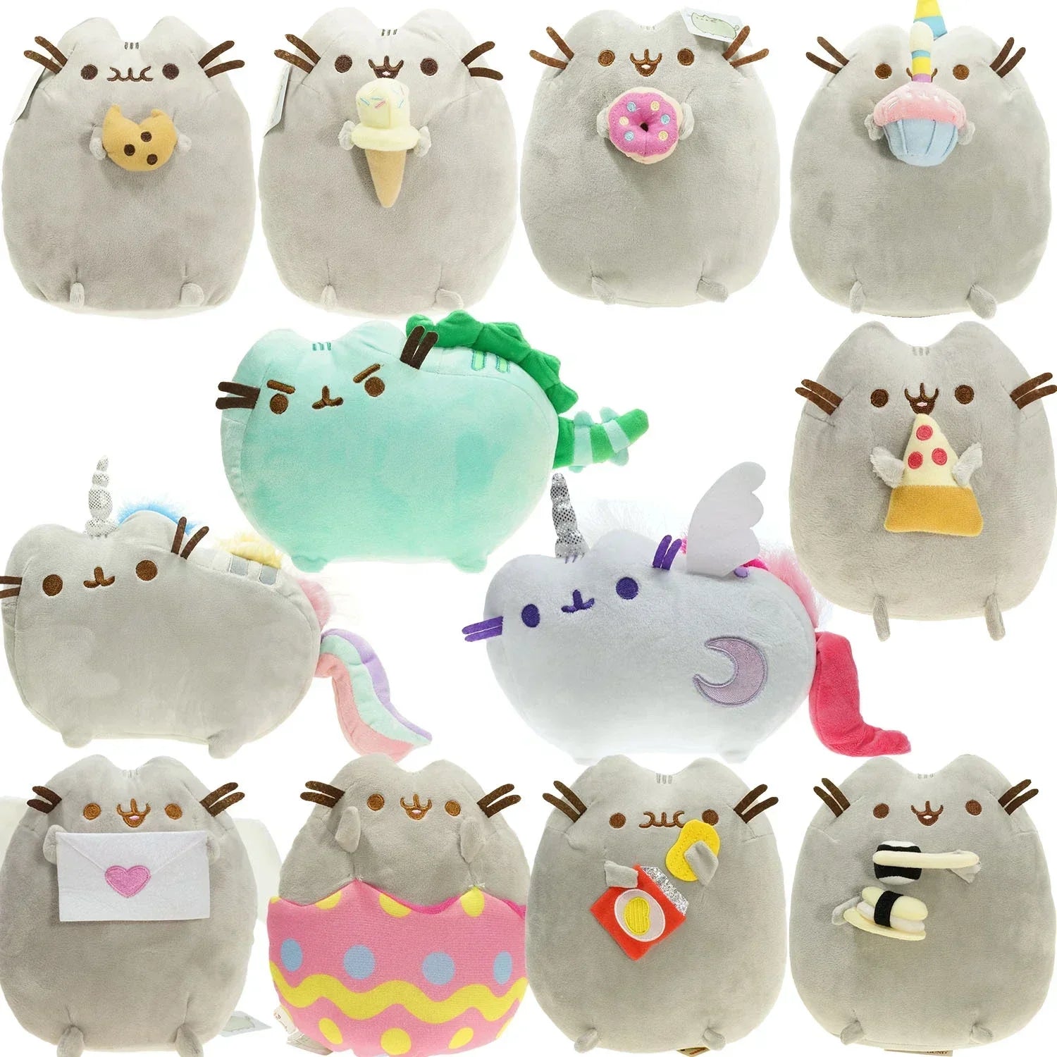 Pusheen Cat Stuffed Toy New Kawaii Cartoon Soft Toy New Cute Throw Stuff Doll Ornaments for Room Car Decoration Children's Gift - Slobuy