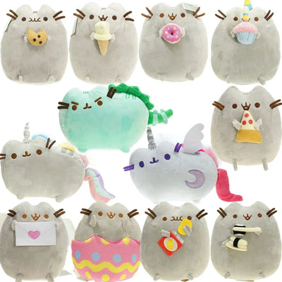 Pusheen Cat Stuffed Toy New Kawaii Cartoon Soft Toy New Cute Throw Stuff Doll Ornaments for Room Car Decoration Children's Gift - Slobuy