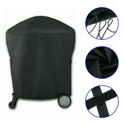 BBQ Cover Barbeque Cover Rolling Cart Grill Cover For Weber Q1000/Q2000 Series Dust Cover Grill Cover Outdoor Cooking Outdoor - Slobuy