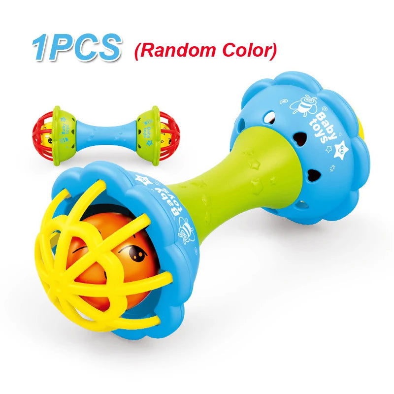 QWZ Baby Rattle Toys Infant Easy Grasp Baby Toy Newborn Gift Baby Sensory Developmental Educational Toys 0-18 Months Babies - Slobuy