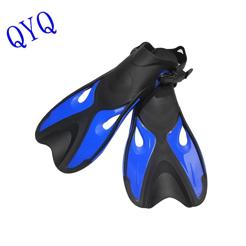 QYQ  Frog Shoes Adult  Fins with Adjustable Buckles Open Heels Designed for Snorkeling Scuba  Diving - Slobuy