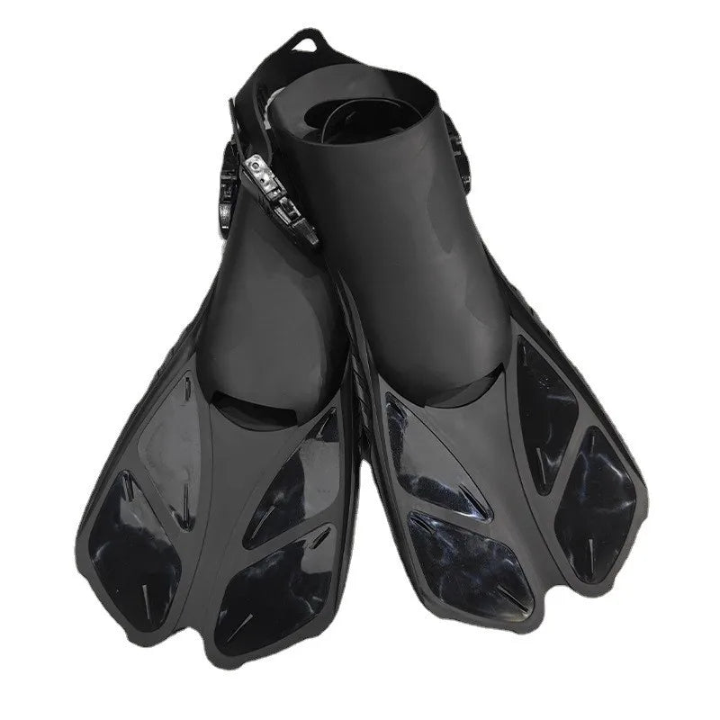 QYQ  Frog Shoes Adult  Fins with Adjustable Buckles Open Heels Designed for Snorkeling Scuba  Diving - Slobuy