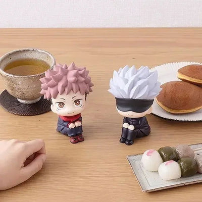 Q Version Anime Figure Gojo Satoru Children Toys Handheld Office Fushiguro Megumi Anime Action Figures Ornaments Jujutsu Kaisan - Slobuy