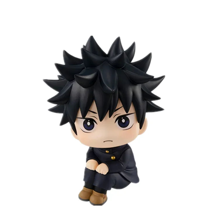 Q Version Anime Figure Gojo Satoru Children Toys Handheld Office Fushiguro Megumi Anime Action Figures Ornaments Jujutsu Kaisan - Slobuy
