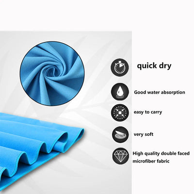 Quick Dry Sports Beach Towel Microfiber Outdoor Thick Travel Gymnastics Fitness Jogging Swimming Yoga Naturehike Sea Big Towel - Slobuy