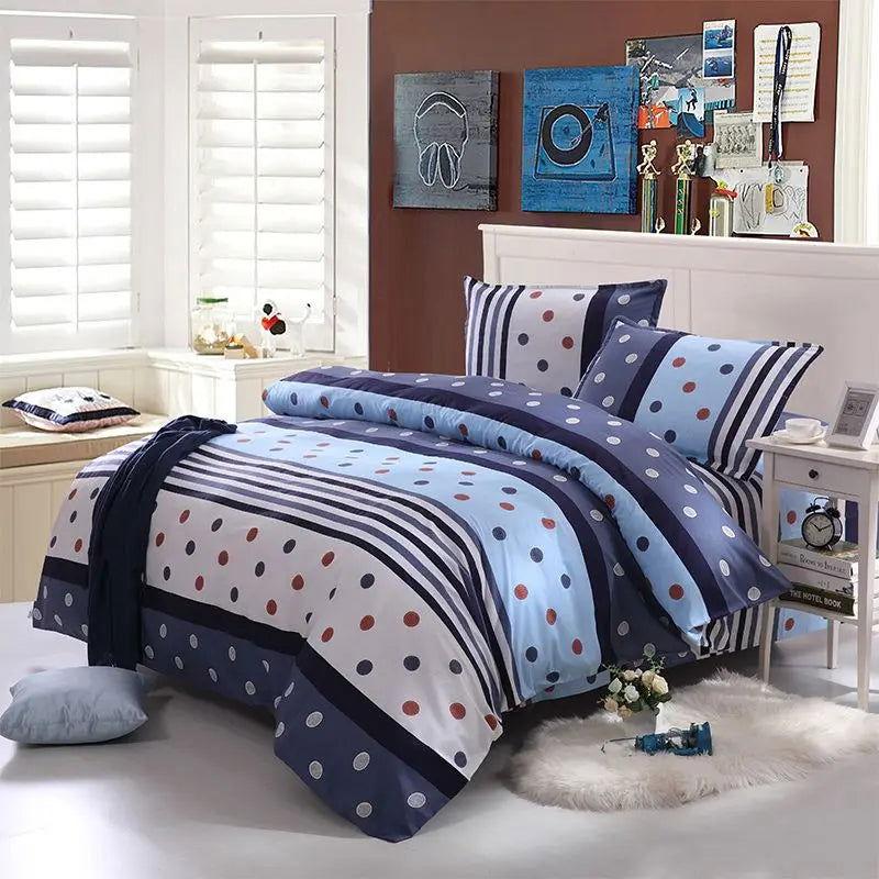 Quilt Cover1.5x2.0m Student Dormitory Single Duvet Cover Double Duvet Single Child 1.1m Lattice Plant Floral Geometric Pattern - Slobuy