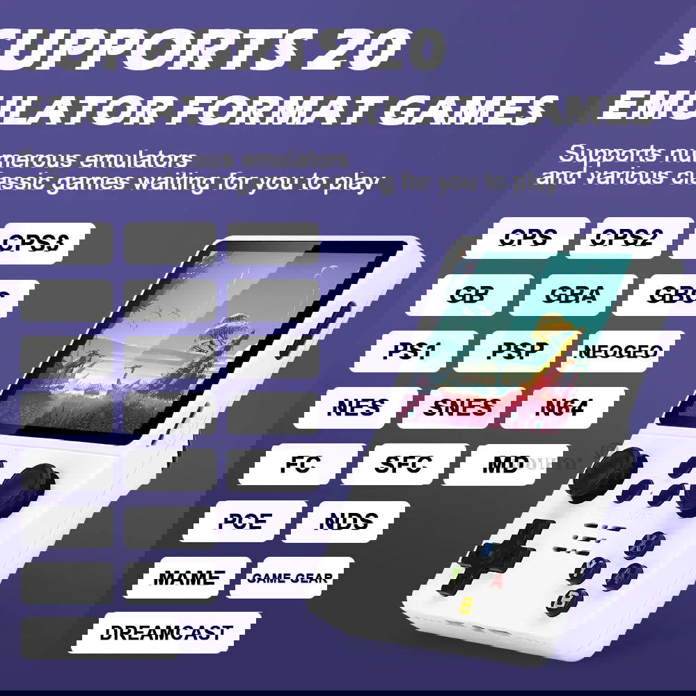 R35S Retro Handheld Video Game Console 3.5Inch IPS Screen Mini Portable Game Player 15000+ Games Classic Gaming Emulator Gift - Slobuy