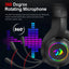 REDRAGON HYLAS H260 RGB Gaming Headphone,3.5mm Surround Sound Computer PC Headset Earphones Microphone for PS4 Switch Xbox-one - Slobuy
