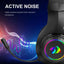 REDRAGON HYLAS H260 RGB Gaming Headphone,3.5mm Surround Sound Computer PC Headset Earphones Microphone for PS4 Switch Xbox-one - Slobuy