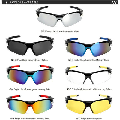 RIDERACE Sports Men Sunglasses Road Bicycle Glasses Mountain Cycling Riding Protection Goggles Eyewear Mtb Bike Sun Glasses - Slobuy