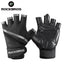 ROCKBORS Gym Anti-Slip Weight Lifting Fitness Gloves Half Finger Fitness Sports Protective Gloves Body Building Male Hand Mitten - Slobuy