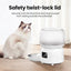 ROJECO 3L Automatic Pet Feeder Smart Cat Food Dispenser WiFi Button Version Cute Auto Dog Feeder For Cats Remote Control Feeding - Slobuy