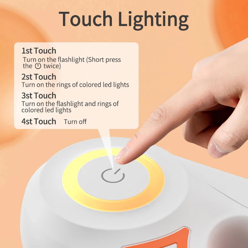 ROJECO 5M Automatic Retractable Dog Leash LED Luminous Leading Fashion Light Straps For Dog Puppy Pet Flexi Walking Running Lead - Slobuy