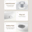 ROJECO 6 Meals Automatic Pet Feeder Smart Cat Food Dispenser For Wet & Dry Food Kibble Dispenser Accessories Auto Feeder For Cat - Slobuy