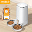 ROJECO Automatic Cat Feeder Pet Smart Cat Food Kibble Dispenser Remote Control Auto WiFi Double Feeder For Cats Dog Accessories - Slobuy