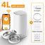 ROJECO Automatic Cat Feeder Pet Smart Cat Food Kibble Dispenser Remote Control Auto WiFi Double Feeder For Cats Dog Accessories - Slobuy