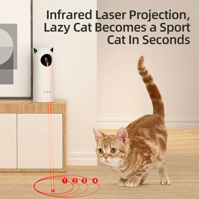 ROJECO Automatic Cat Toys Interactive Smart Teasing Pet LED Laser Indoor Cat Toy Accessories Handheld Electronic Cat Toy For Dog - Slobuy
