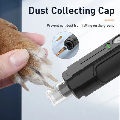 ROJECO P3 Electric Pet Nail Grinder Professional Dog Nail Clippers + 2 LED Light Rechargeable Cat Claw Nail Grooming Accessories - Slobuy