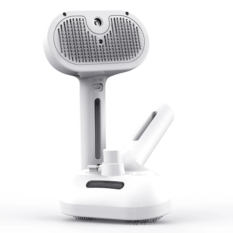 ROJECO Pet Automatic Spray Hair Comb Cat Hair Straightening Brush for Pets Dog Rechargeable Hair Removal Comb Cat Grooming Brush - Slobuy