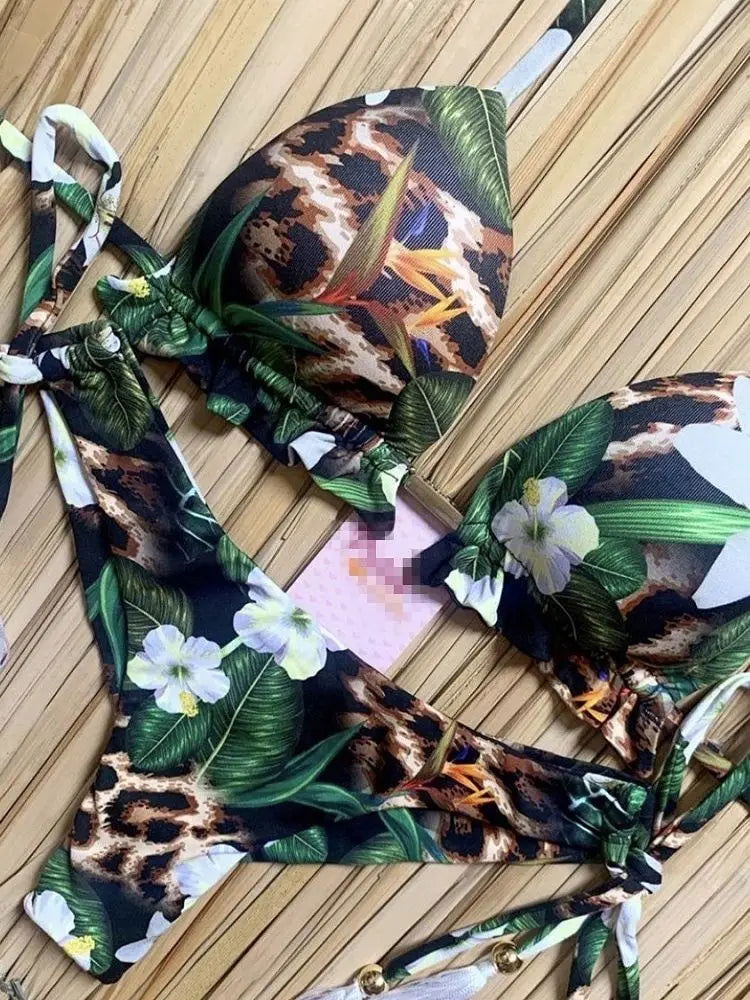 RUOTONGSEPT 2023 Popular Womens Beachwear Sexy Bikinis Set Hot Sport Swimwear Push-Up Padded Swimsuit  Exquisite Bather Swimwear - Slobuy