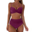 RUUHEE High Waist Bikini 2023 Woman Swimsuit Women Swimwear Bathing Suit Padded Push Up Ruched Swimsuit Women Bikini Set - Slobuy