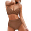 RUUHEE High Waist Bikini 2023 Woman Swimsuit Women Swimwear Bathing Suit Padded Push Up Ruched Swimsuit Women Bikini Set - Slobuy
