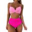 RUUHEE High Waist Bikini 2023 Woman Swimsuit Women Swimwear Bathing Suit Padded Push Up Ruched Swimsuit Women Bikini Set - Slobuy