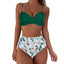 RUUHEE High Waist Bikini 2023 Woman Swimsuit Women Swimwear Bathing Suit Padded Push Up Ruched Swimsuit Women Bikini Set - Slobuy