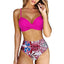 RUUHEE High Waist Bikini 2023 Woman Swimsuit Women Swimwear Bathing Suit Padded Push Up Ruched Swimsuit Women Bikini Set - Slobuy