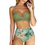 RUUHEE High Waist Bikini 2023 Woman Swimsuit Women Swimwear Bathing Suit Padded Push Up Ruched Swimsuit Women Bikini Set - Slobuy