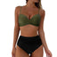 RUUHEE High Waist Bikini 2023 Woman Swimsuit Women Swimwear Bathing Suit Padded Push Up Ruched Swimsuit Women Bikini Set - Slobuy