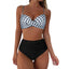 RUUHEE High Waist Bikini 2023 Woman Swimsuit Women Swimwear Bathing Suit Padded Push Up Ruched Swimsuit Women Bikini Set - Slobuy
