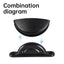 RV anti-collision door fixing buckle, hatch stopper, half round accessory, 5 wheels, camping caravan, trailer, cabin - Slobuy