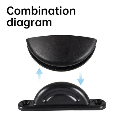 RV anti-collision door fixing buckle, hatch stopper, half round accessory, 5 wheels, camping caravan, trailer, cabin - Slobuy