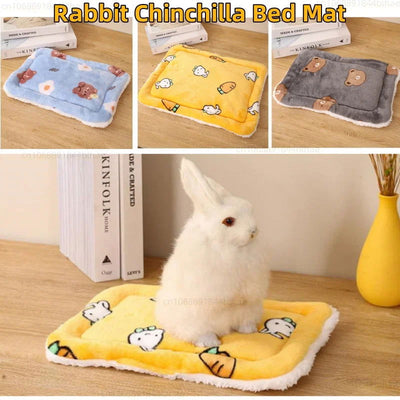 Rabbit Chinchilla Bed Mat House Nest Hamster Accessories Small Animal Guinea Pig Hamster Bed House Winter Warm Squirrel Hedgehog - Slobuy