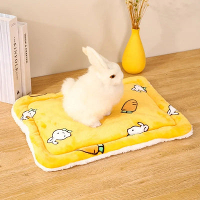 Rabbit Chinchilla Bed Mat House Nest Hamster Accessories Small Animal Guinea Pig Hamster Bed House Winter Warm Squirrel Hedgehog - Slobuy