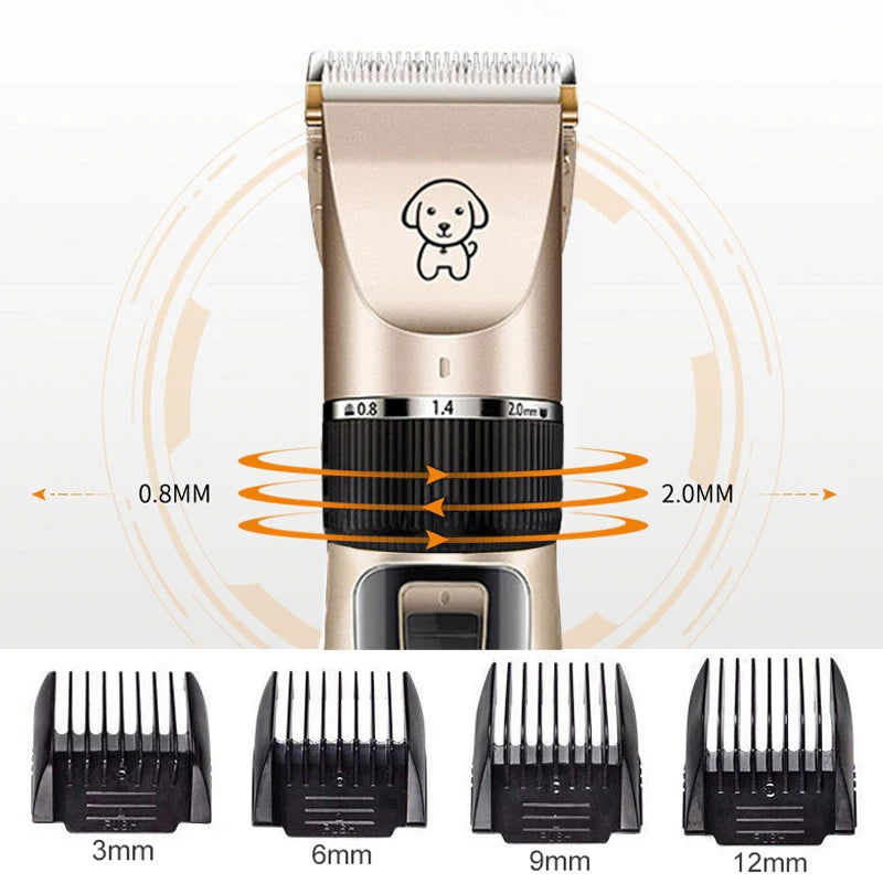 Dog Clipper Dog Hair Clippers Grooming (Pet/Cat/Dog/Rabbit) Haircut Trimmer Shaver Set Pets Cordless Rechargeable Professional - Slobuy
