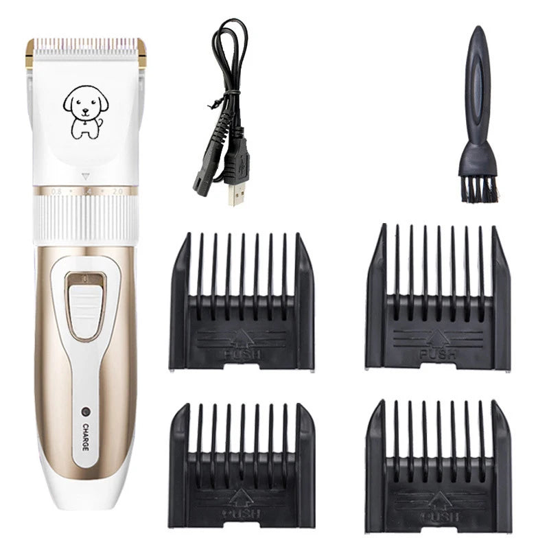 Dog Clipper Dog Hair Clippers Grooming (Pet/Cat/Dog/Rabbit) Haircut Trimmer Shaver Set Pets Cordless Rechargeable Professional - Slobuy