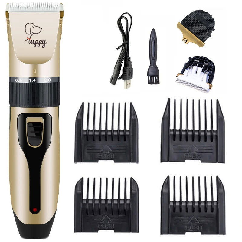 Dog Clipper Dog Hair Clippers Grooming (Pet/Cat/Dog/Rabbit) Haircut Trimmer Shaver Set Pets Cordless Rechargeable Professional - Slobuy