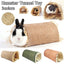 Rabbit Hideaway Toy Grass Straw Bunny Tunnel Hamster Accessories for Guineapig Chinchilla Ferret Rats Rodent Cage - Slobuy